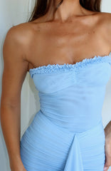 Still Got It Mesh Maxi Dress Sky Blue