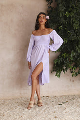 Great Escape Midi Dress Purple