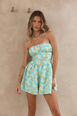 Through The Skies Romper Green