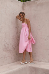 Dreamscapes Midi Dress Pink