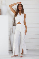 Talking Business Pants White Stripe