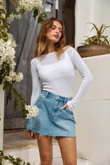 SNDYS Sloane Top White