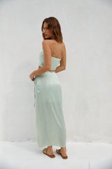 Here To Stay Maxi Skirt Green