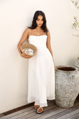 Take Her Dancing Maxi Dress White