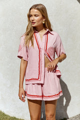 Blushing Beauty Linen Shirt Pink