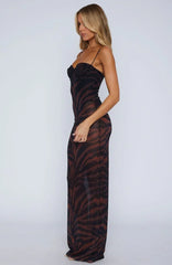 Dream Of Me Maxi Dress Amber Zebra