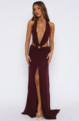 Tuscany Twilight Maxi Dress Plum