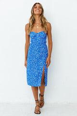 Waiting For Spring Midi Dress Blue