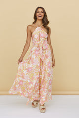 Sunset Shadows Maxi Dress Yellow
