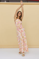 Sunset Shadows Maxi Dress Yellow