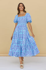 Land And Sky Maxi Dress Blue