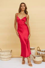 Waiting For You Maxi Dress Red