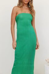Thinking Of Dusk Maxi Dress Green