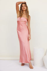 Open Hearts Maxi Dress Pink