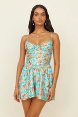 Blossom Season Romper Blue