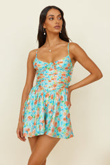 Blossom Season Romper Blue