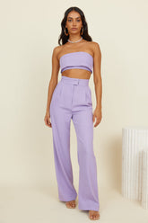 Solaris Crop Top Lilac