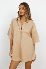 Lisbon Romper Brown