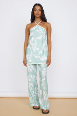 SEVEN WONDERS Ilah Halter Top Sage