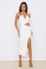 Prettiest Moments Midi Dress White