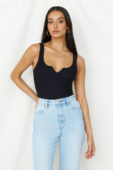 Diamond Sky Bodysuit Black