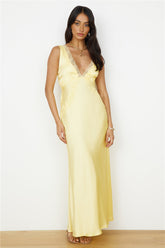 Dreaming Desire Maxi Dress Yellow