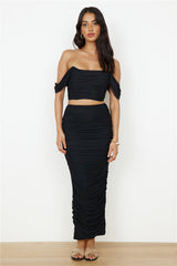 Dance Darling Crop Top Black