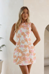 Soft Whispers Mini Dress Orange
