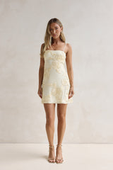 At The Bar Mini Dress Yellow