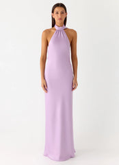 Keena Scarf Maxi Dress - Lavender