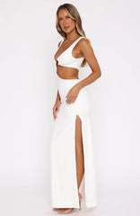 It Feels Wrong Maxi Dress Off White