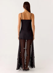 Jesiah Embellished Maxi Dress - Black