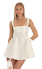Fit and Flare Dress in Ivory