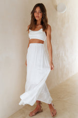 Fixed Focus Crop Top White