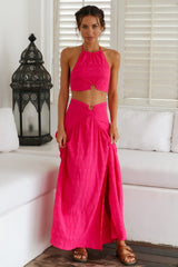 Lemon Tree Crop Top Pink