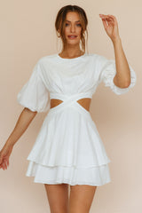 Little By Little Dress White