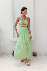 Make It Natural Maxi Dress Green