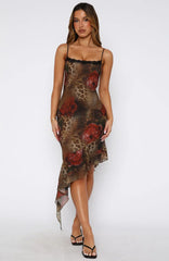 Should Know Better Midi Dress Exotic Rose