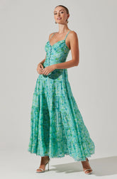 Tazia Tiered Floral Maxi Dress