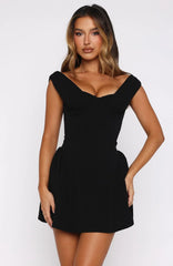 Pretty Problems Mini Dress Black