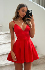 Forever Radiant Mini Dress Red