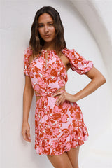 Island Lifestyle Mini Dress Pink