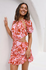 Island Lifestyle Mini Dress Pink