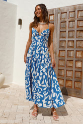Lover Of Love Maxi Dress Blue