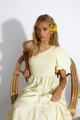 Strawberry Daiquiri Maxi Dress Yellow