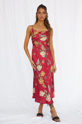 Round The World Maxi Dress Wine
