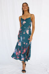 Round The World Maxi Dress Forest Green