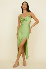 Simply Karma Midi Dress Green