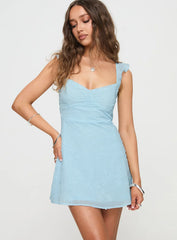 Landon Mini Dress Blue Petite