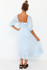 Loved By The Moon Midi Dress Blue
